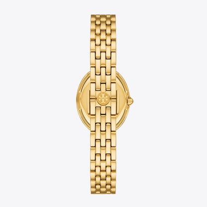 Tory Burch Oval Watch MALACHITE/GOLD