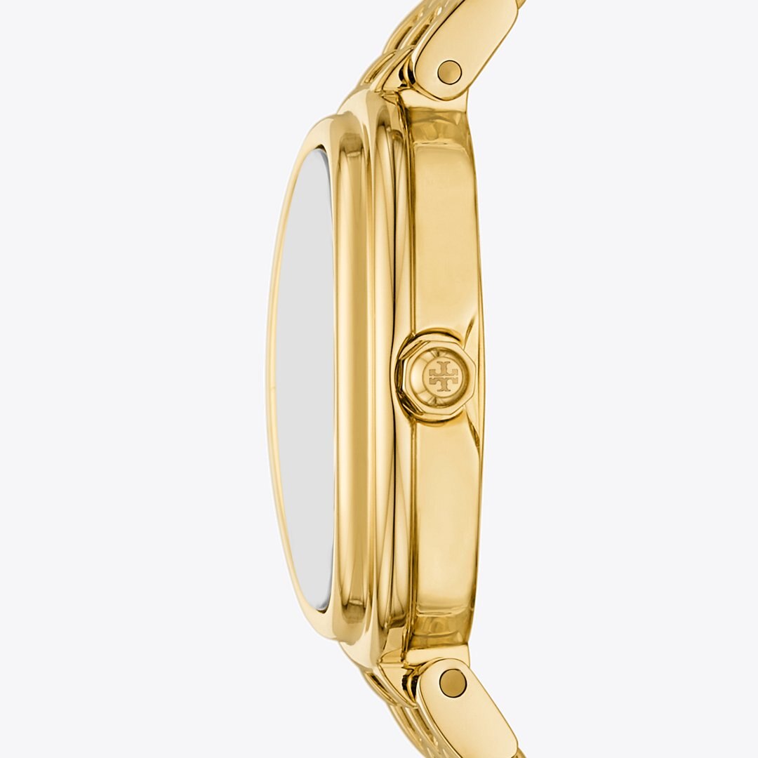 Tory Burch Oval Watch MALACHITE/GOLD