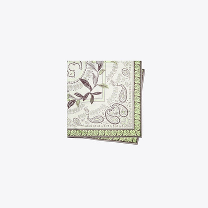 Tory Burch Oversized Cockatoo Bandana Square Scarf Mint Cockatoo