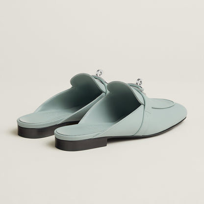  Hermes Oz Mule Bleu Glacier