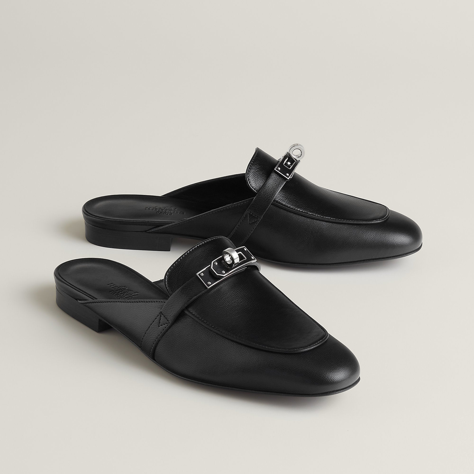  Hermes Oz Mule Noir