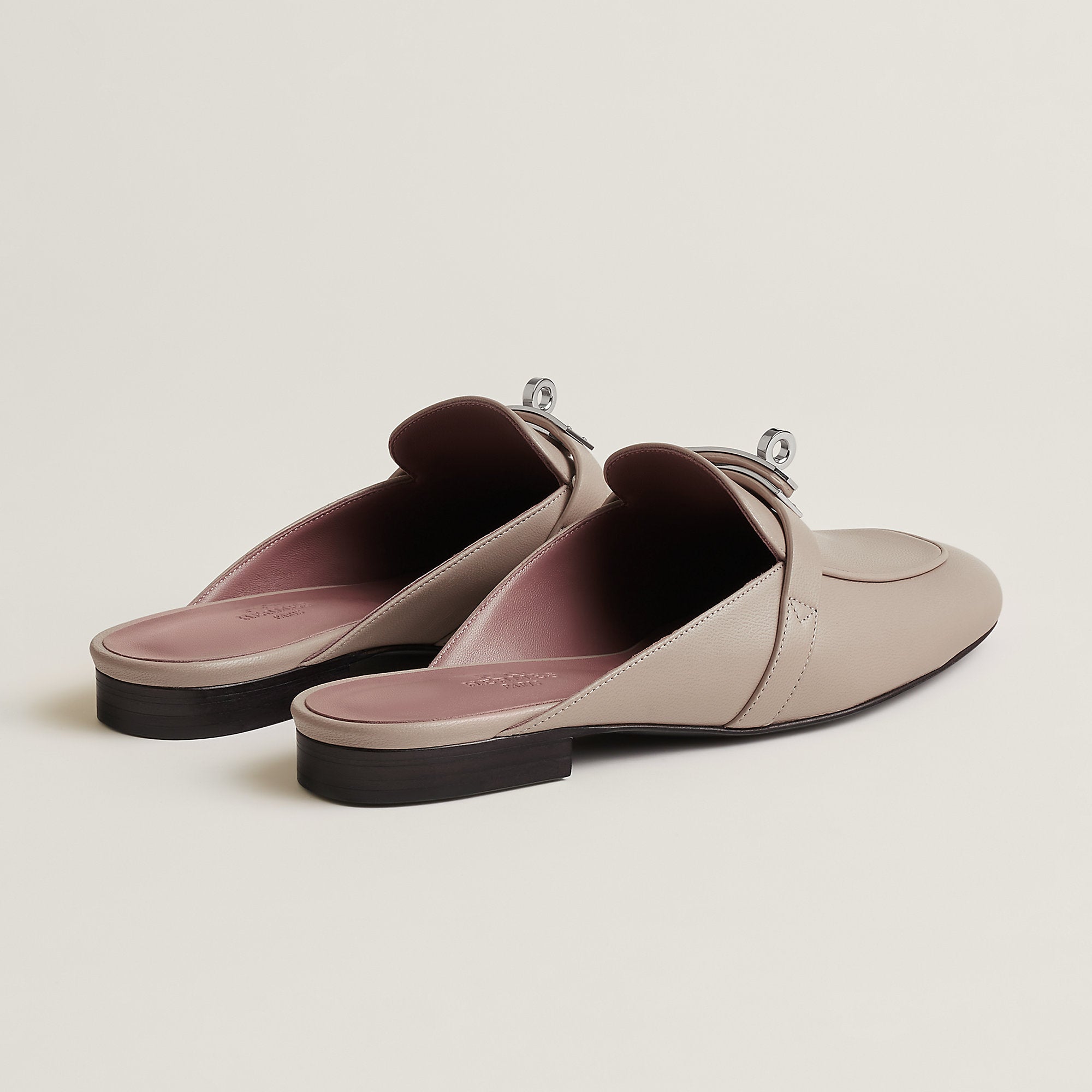  Hermes Oz Mule Beige Galet