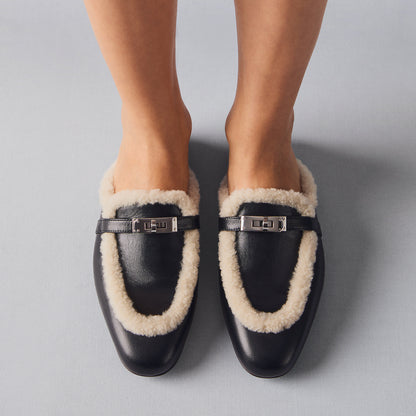  Hermes Oz Mule Noir