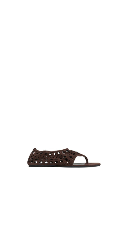 Alaïa Vienne Thong Sandals In Velvet Calfskin
