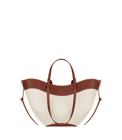 Polene Cyme Mini Cognac Canvas