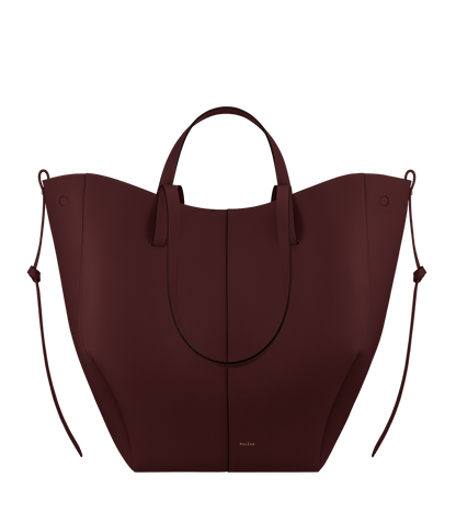 Polene Cyme Tote Textured Black Cherry