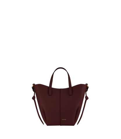 Polene Cyme Tote Nano Textured Black Cherry