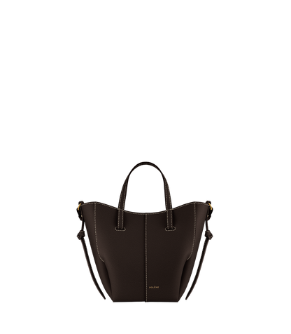 Polene Cyme Tote Nano Textured Ebony