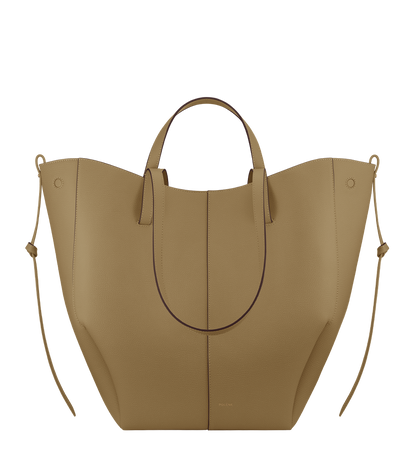 Polene Cyme Tote Textured Smoky Olive