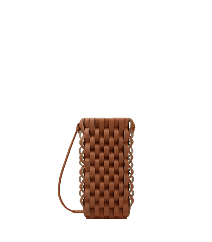 Polene Onda Phone Case Cognac