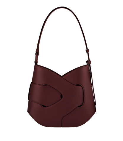 Polene Nodde Hobo Smooth Black Cherry