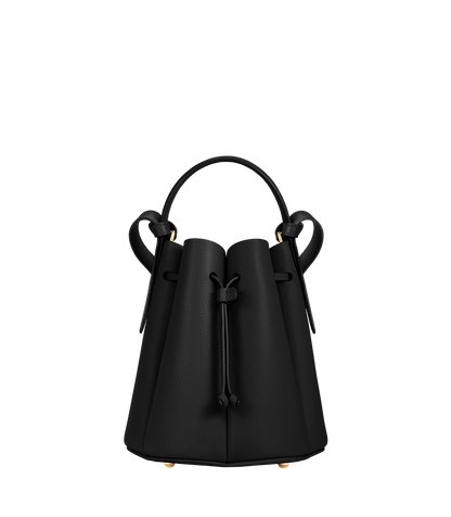 Polene Numero Huit Mini Textured Black
