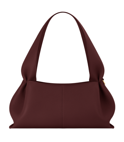Polene Numero Neuf East West Textured Black Cherry