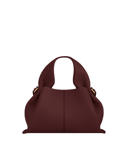 Polene Numero Neuf Mini Textured Black Cherry