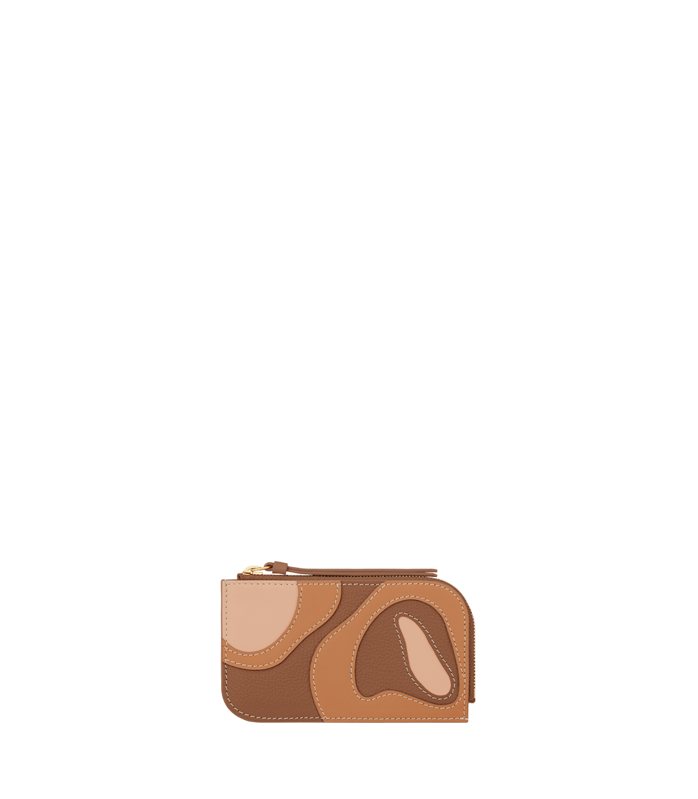 Polene Atla Card Holder Trio Camel