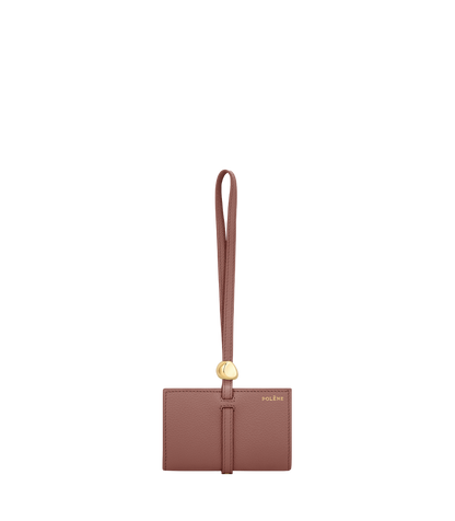 Polene Kaye Card Holder Textured Duo Blush