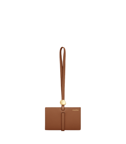 Polene Kaye Card Holder Textured Duo Camel
