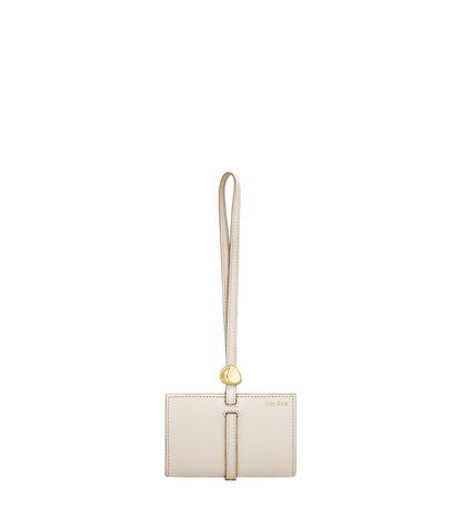 Polene Kaye Card Holder Textured Duo Chalk