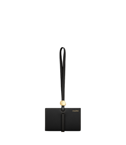 Polene Kaye Card Holder Textured Black
