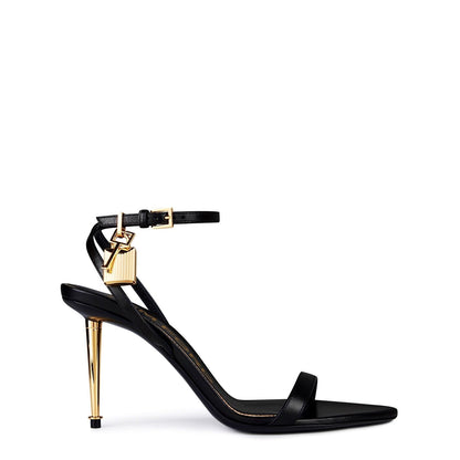  Padlock 85 Heels Black