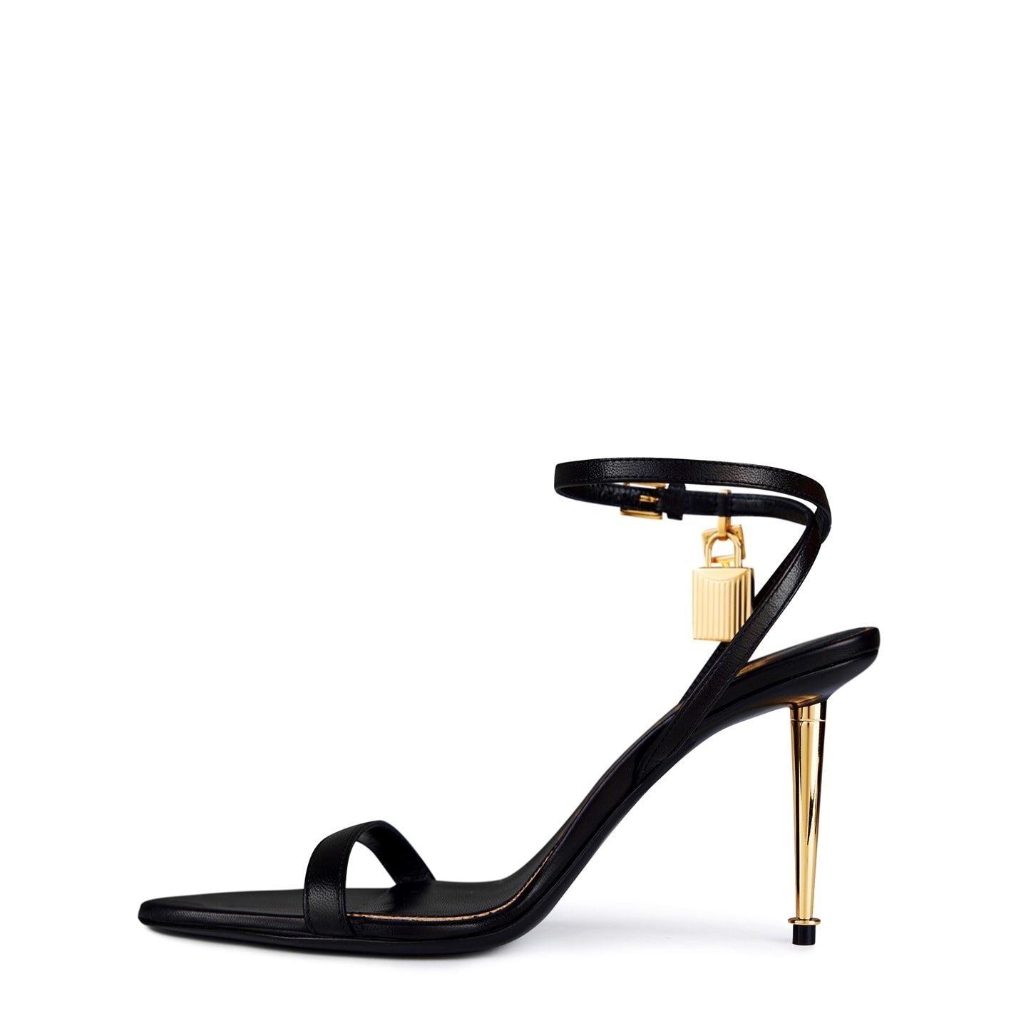  Padlock 85 Heels Black