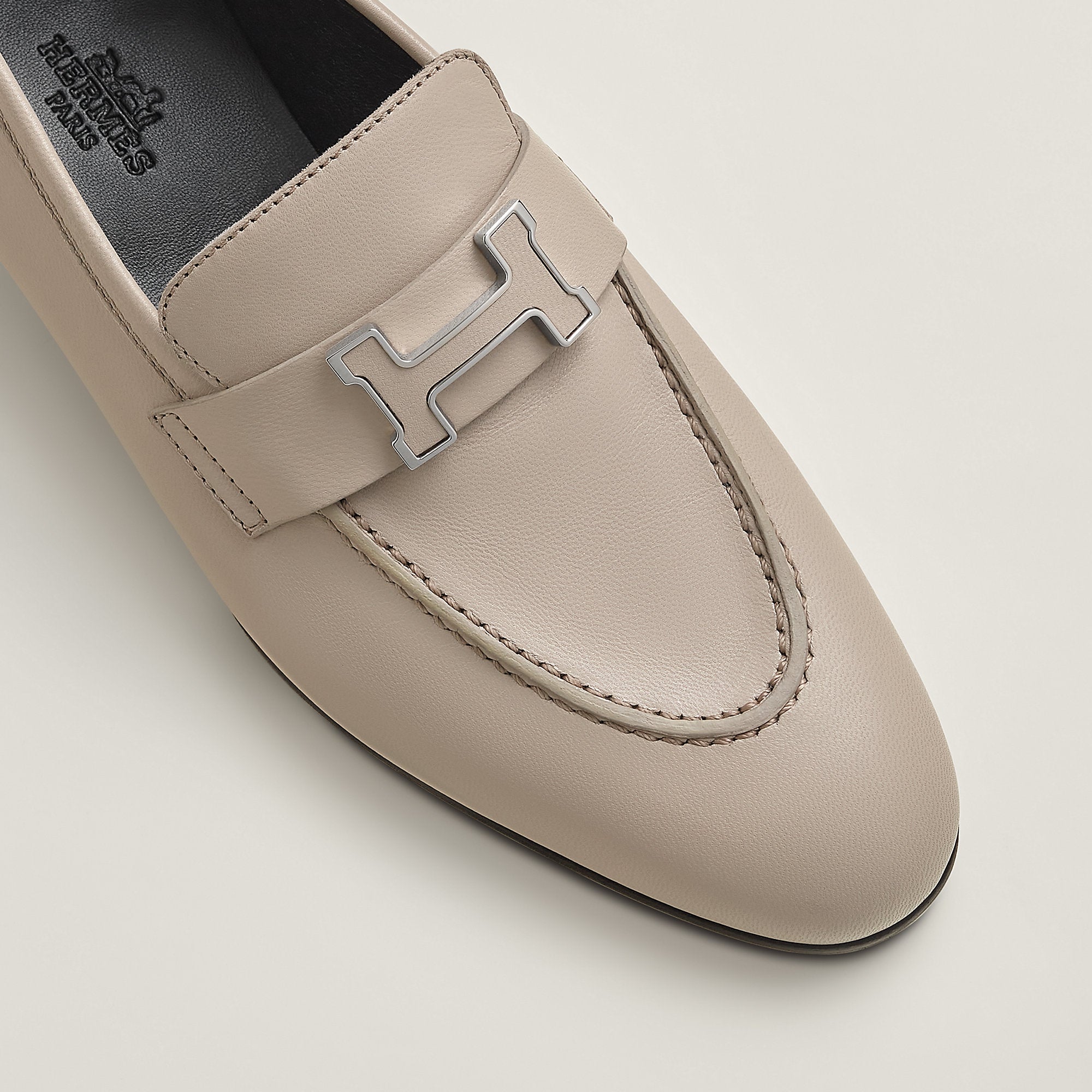  Hermes Paris Loafer Beige Galet