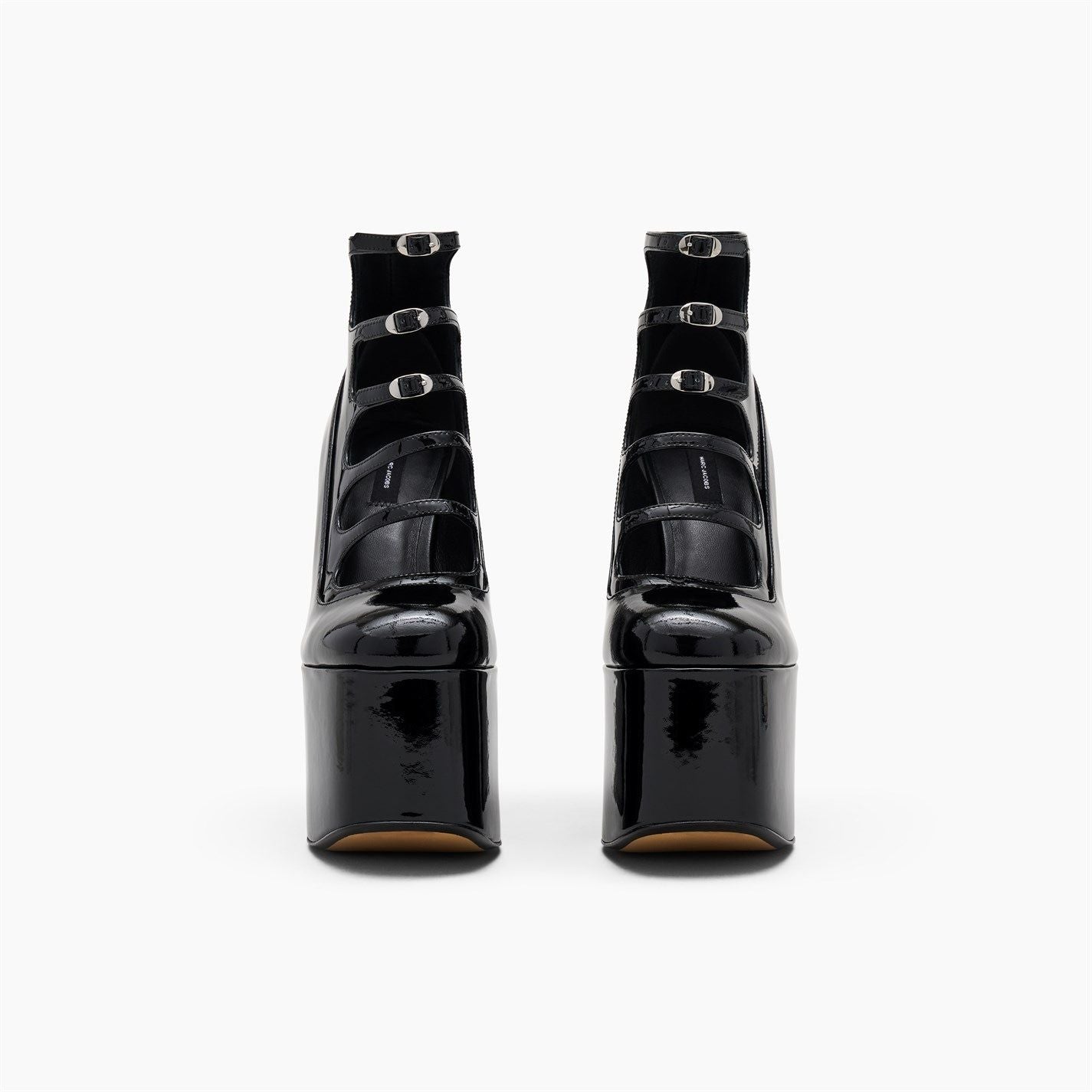  Patent Leather Kiki Ankle Boots Black