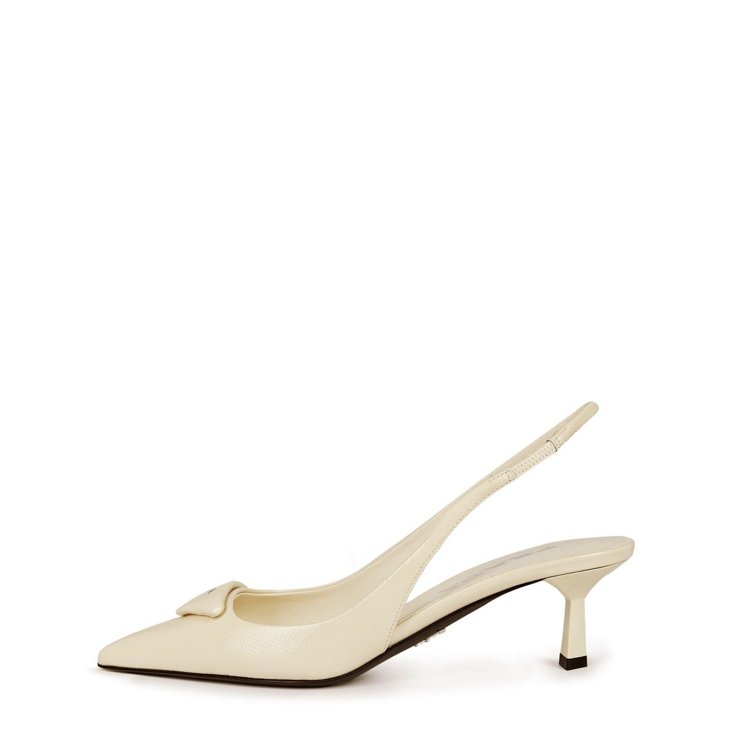  Patent Leather Slingback Pumps Saff Pat Avorio