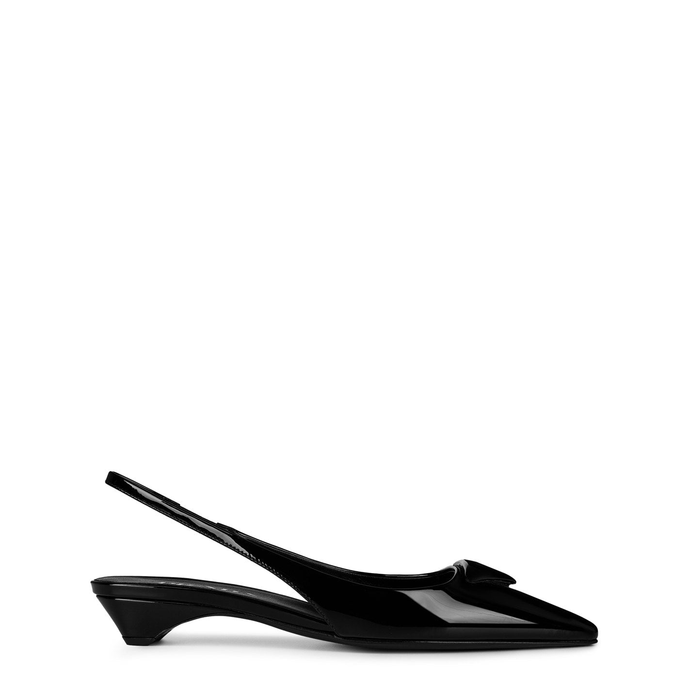  Patent Sling Back Nero