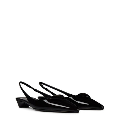  Patent Sling Back Nero