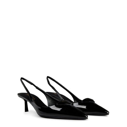  Patent Slingback 55 Nero