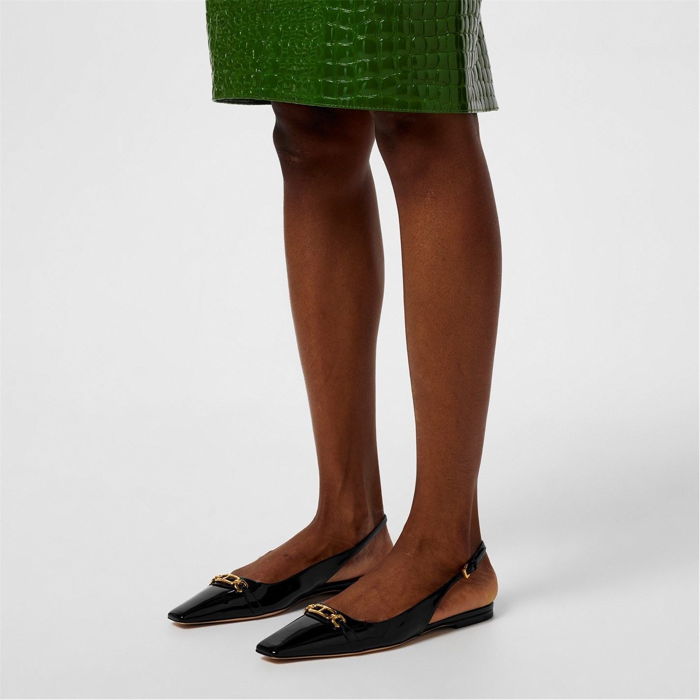  Patent Whitney Slingbacks Black
