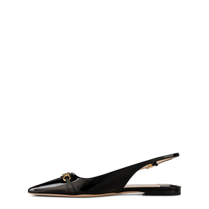  Patent Whitney Slingbacks Black