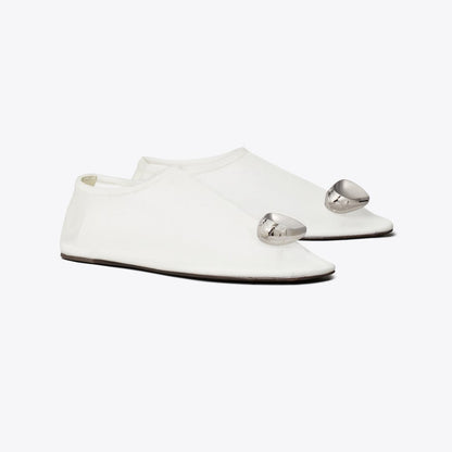 Tory Burch Patos Mesh Flat CLEAR / SILVER