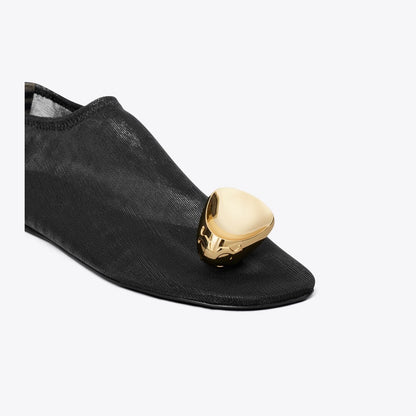 Tory Burch Patos Mesh Flat BLACK / GOLD