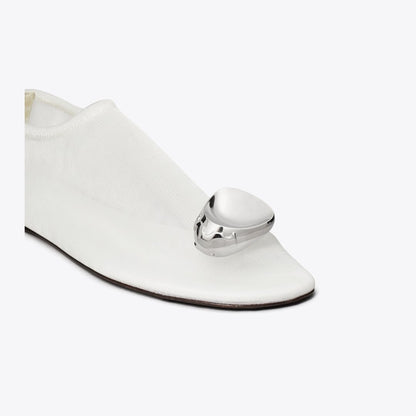 Tory Burch Patos Mesh Flat CLEAR / SILVER