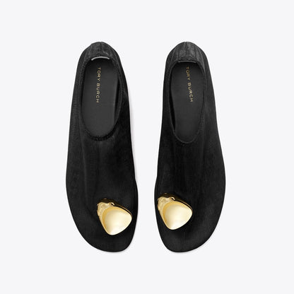 Tory Burch Patos Mesh Flat BLACK / GOLD