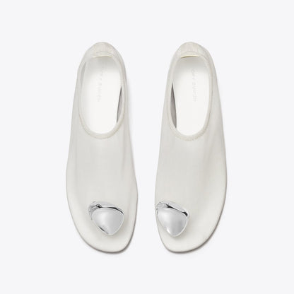 Tory Burch Patos Mesh Flat CLEAR / SILVER