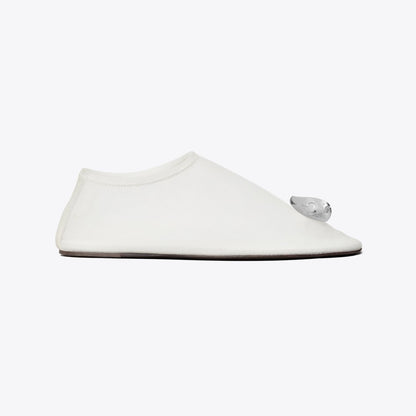 Tory Burch Patos Mesh Flat CLEAR / SILVER