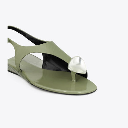 Tory Burch Patos Slingback Sandal LIGHT JADE / SILVER