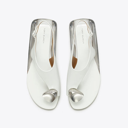 Tory Burch Patos Slingback Sandal BIANCO