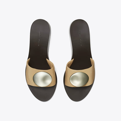 Tory Burch Patos Wedge Slide CHATEAU GRAY / SILVER