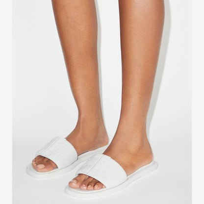 Tory Burch Pav Double T Sport Slide OPTIC WHITE / WHITE