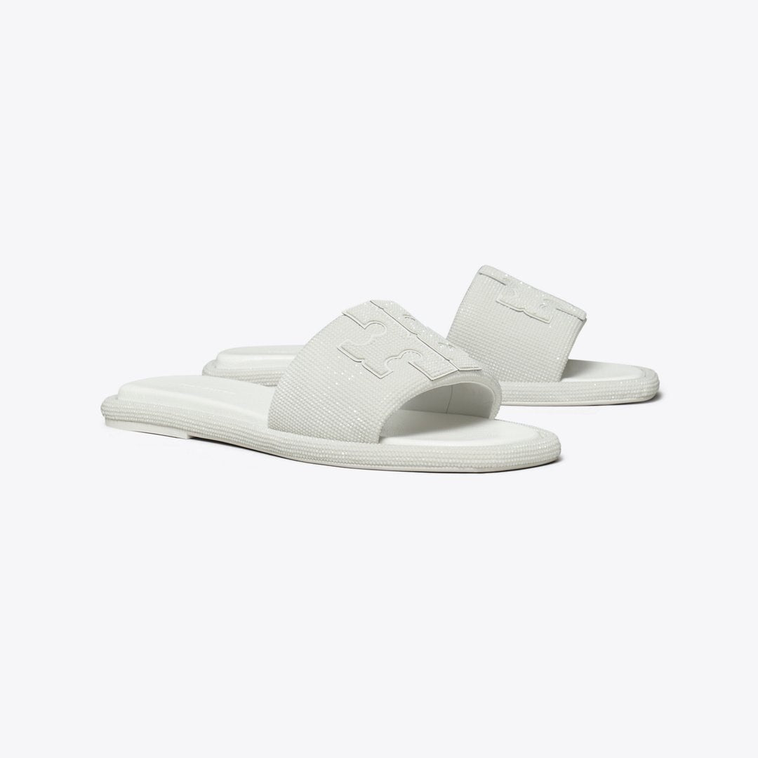 Tory Burch Pav Double T Sport Slide OPTIC WHITE / WHITE