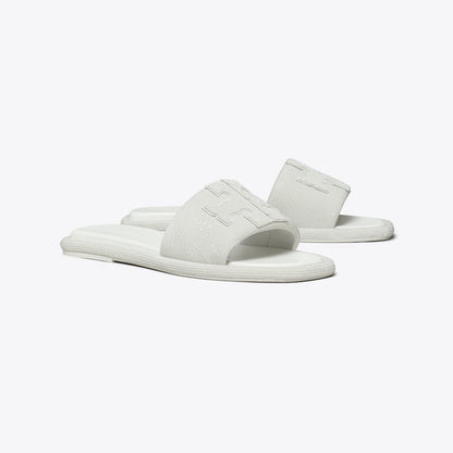 Tory Burch Pav Double T Sport Slide OPTIC WHITE / WHITE