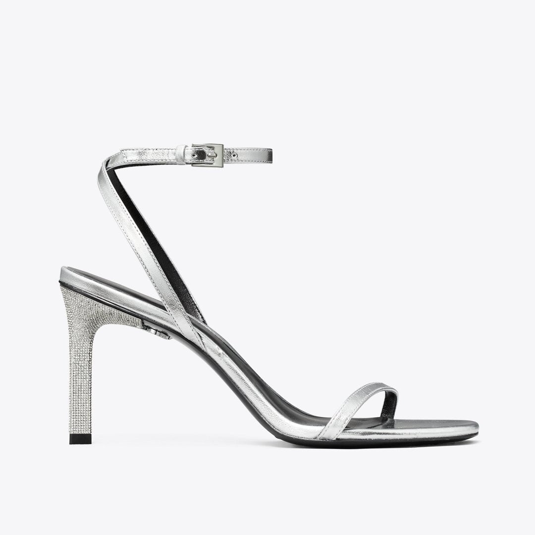 Tory Burch Pav Heeled Sandal SILVER