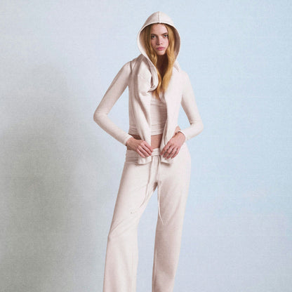 Skims Cotton Jersey Straight Leg Pant Barely Pink