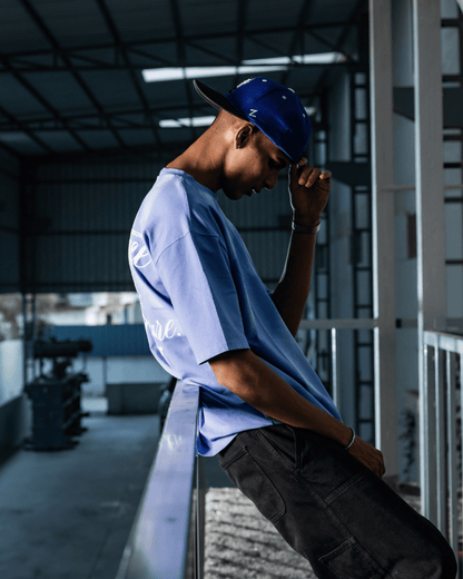 PEACE N PLEASURE BLUE WASH TEE