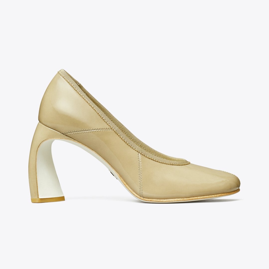 Tory Burch Peep-Toe Pump PALO SANTO