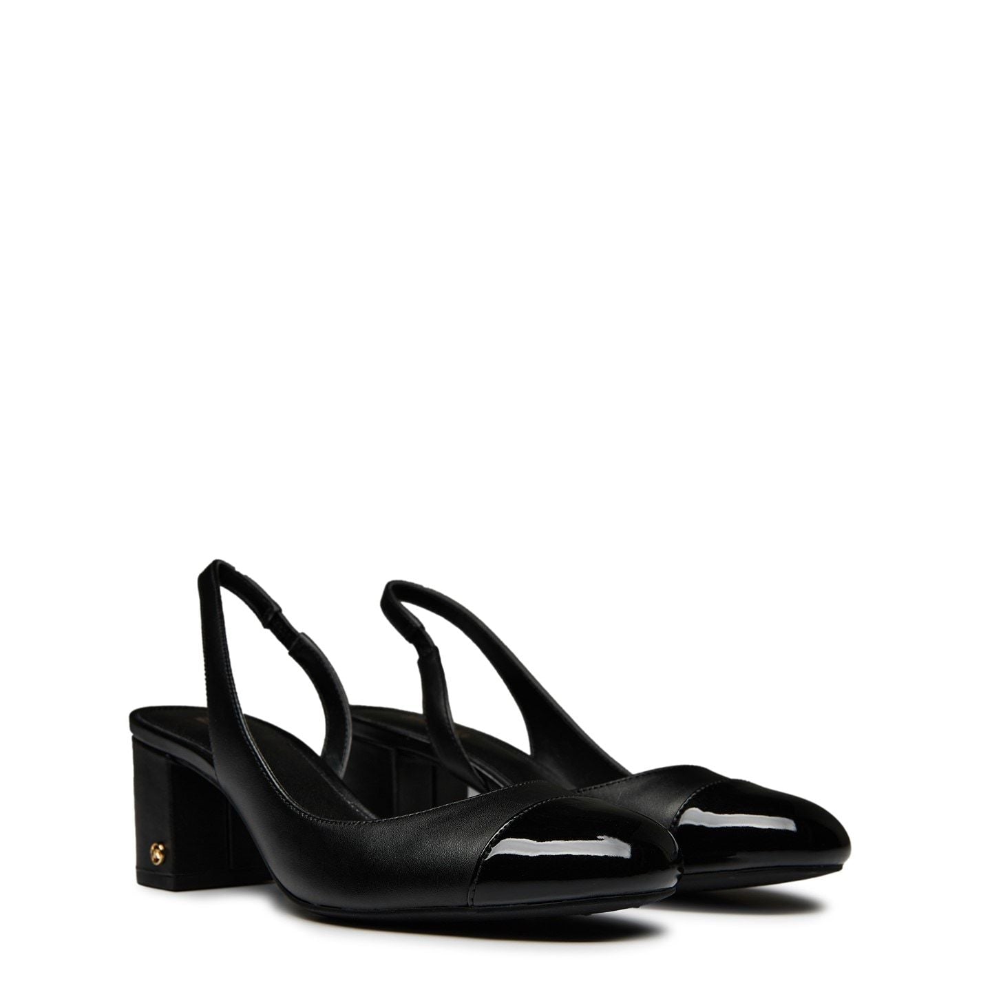  Perla Slingback Heels Black